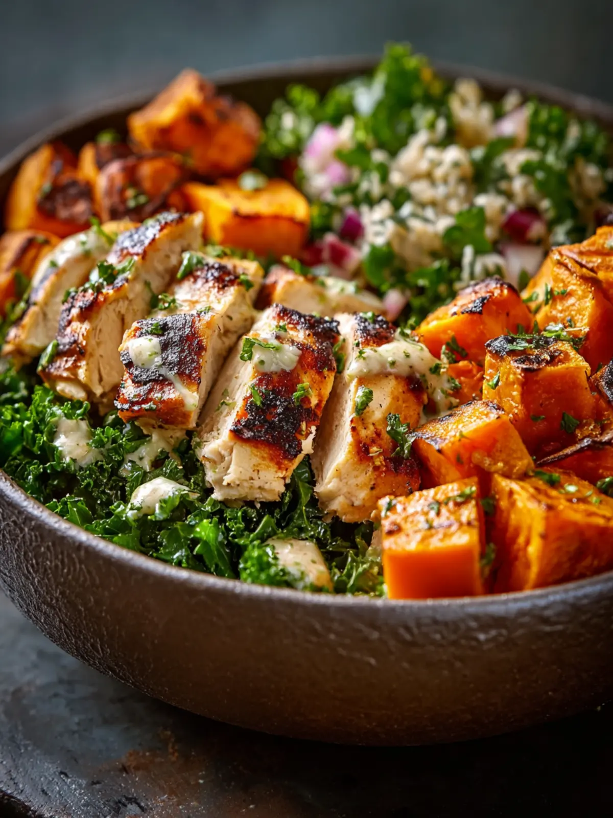 Healthy Chicken & Sweet Potato Bowls for Easy Meal Prep Magic First Image