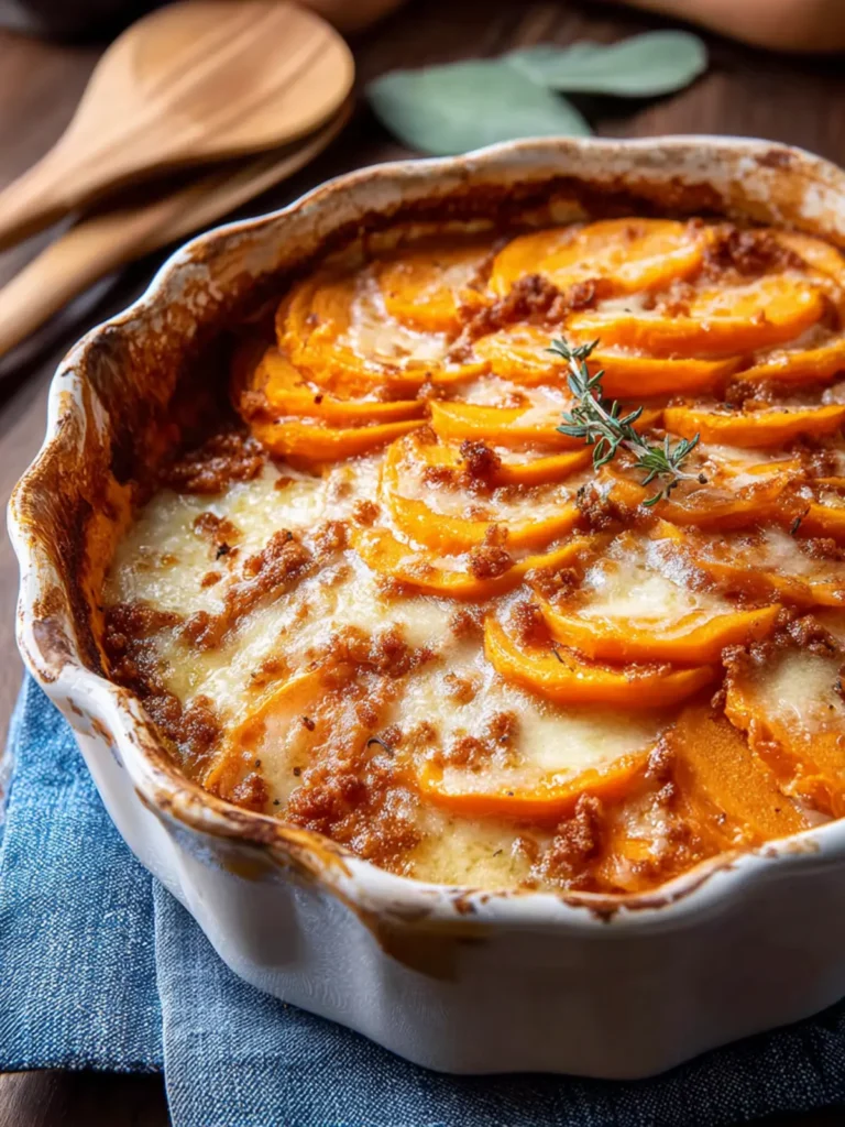 Delightful Scalloped Sweet Potato Casserole Recipe First Image