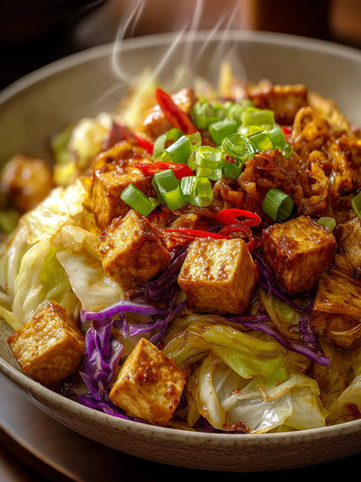 Flavorful Tofu Cabbage Stir Fry – A Quick Delightful Dish First Image