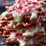 Easy White Chocolate Peppermint Pretzel Crisps First Image