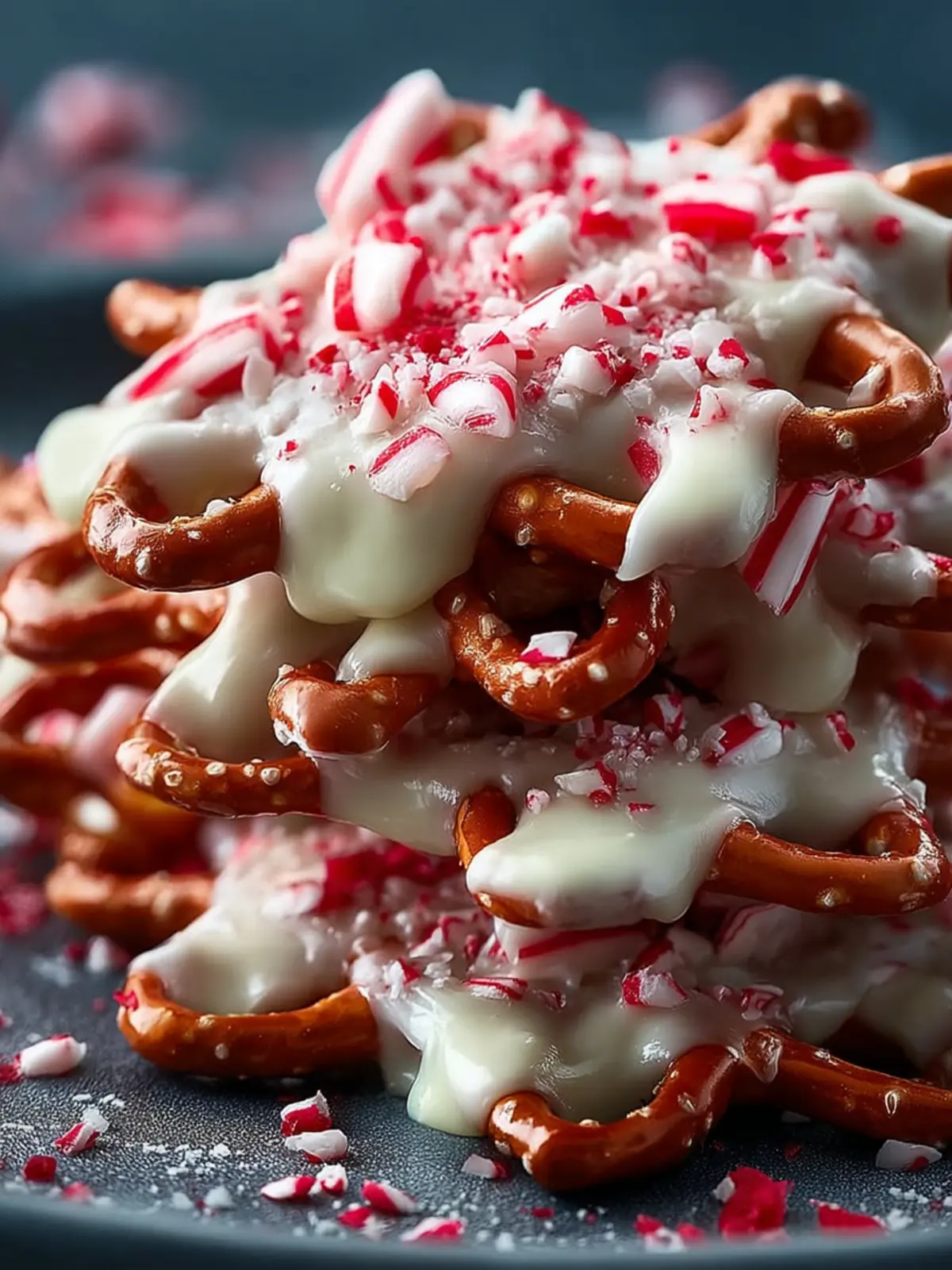Easy White Chocolate Peppermint Pretzel Crisps First Image