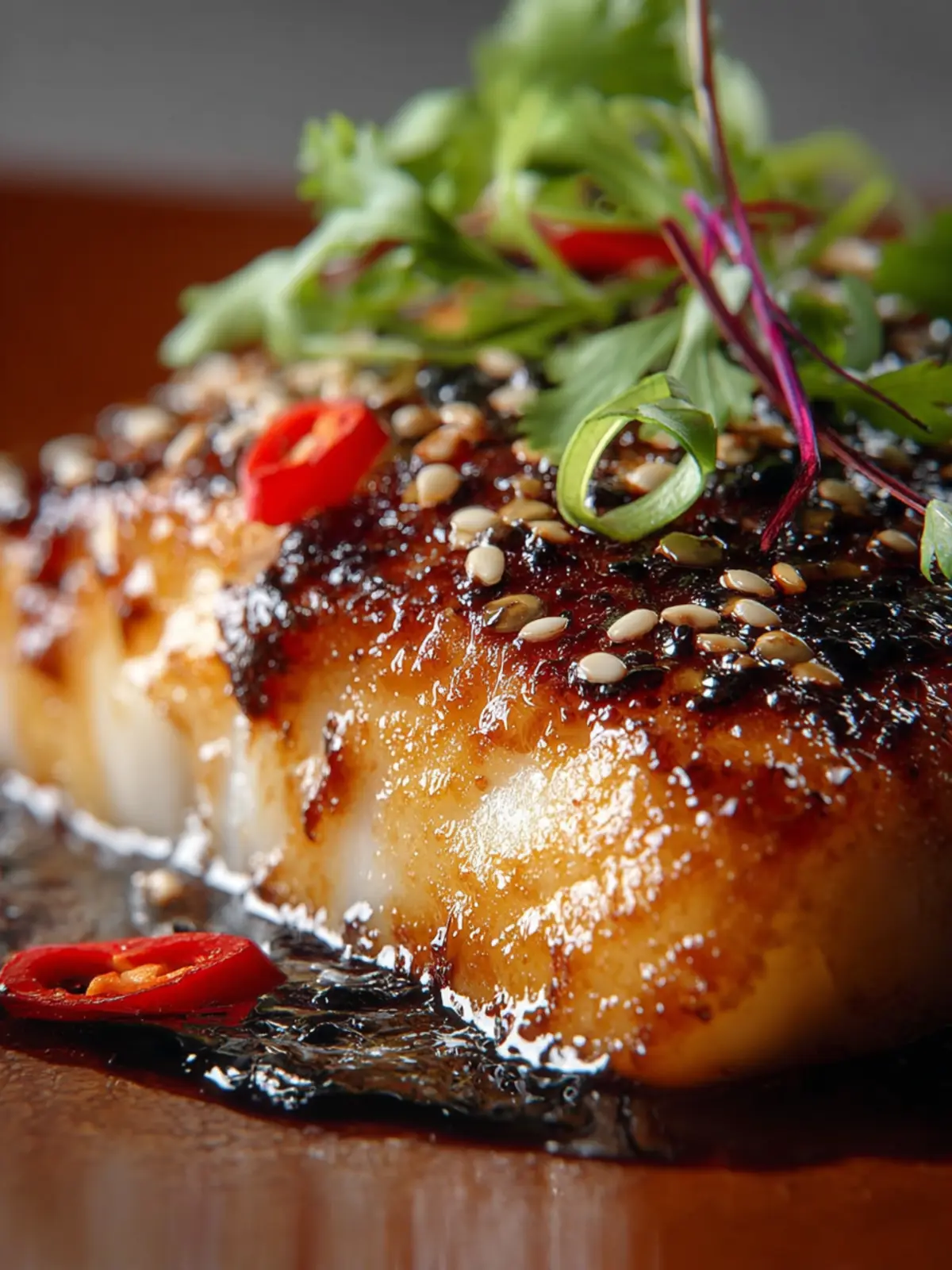 Delicious Asian Ginger Soy Glazed Cod First Image