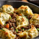 Savory Ground Beef and Dumplings: Comfort in Every Bite First Image