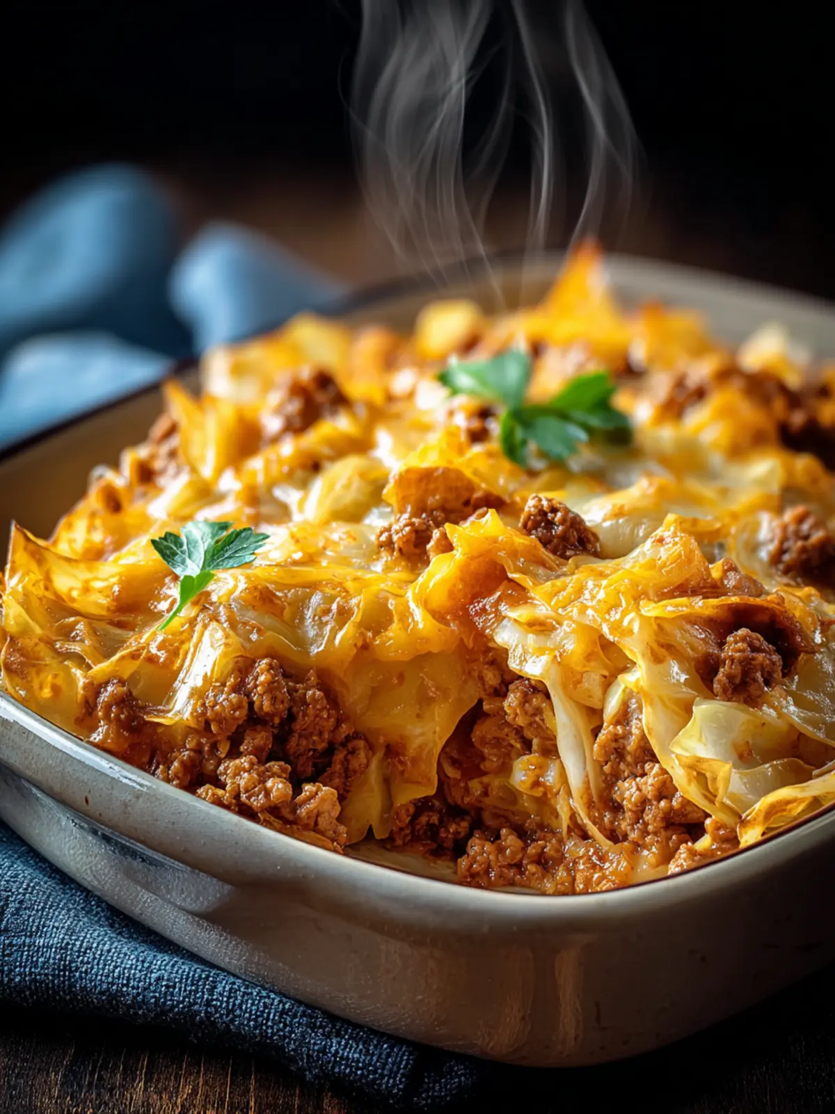 Cozy Cabbage Casserole Cheddar Beef Recipe to Savor First Image