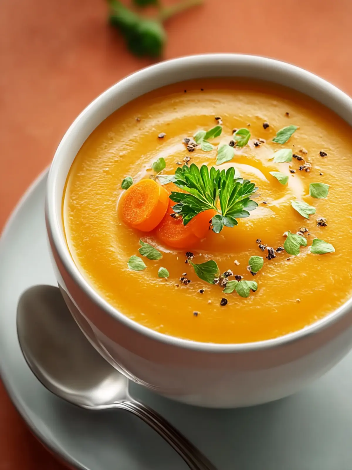 Creamy Potato Carrot Soup First Image