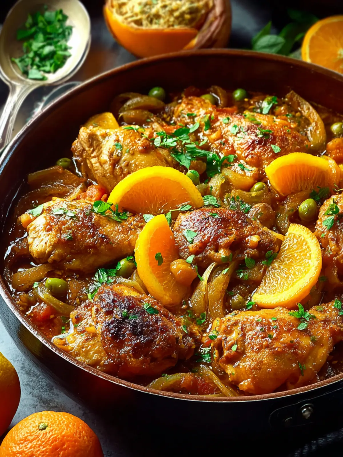 Irresistible Moroccan Chicken and Orange Tagine Recipe First Image