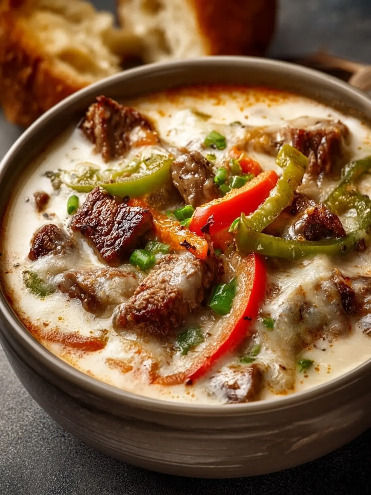 Philly Cheesesteak Soup First Image