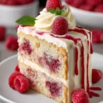 White Chocolate Raspberry Cake First Image