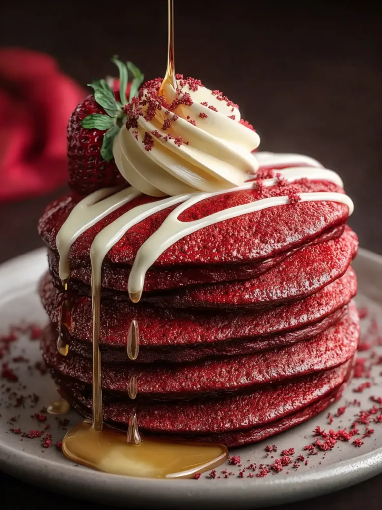 Red Velvet Pancakes First Image