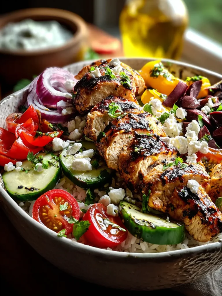Delicious Greek Chicken Souvlaki Bowls Recipe First Image