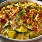Rotisserie Chicken Zucchini Casserole First Image