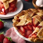 Strawberry Rhubarb Pie Recipe Delight First Image