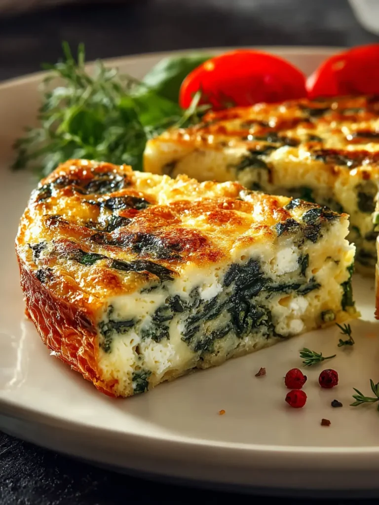 Irresistible Crustless Quiche with Cottage Cheese & Spinach First Image