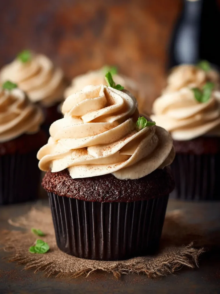 guinness chocolate cupcakes with bailey’s buttercream First Image