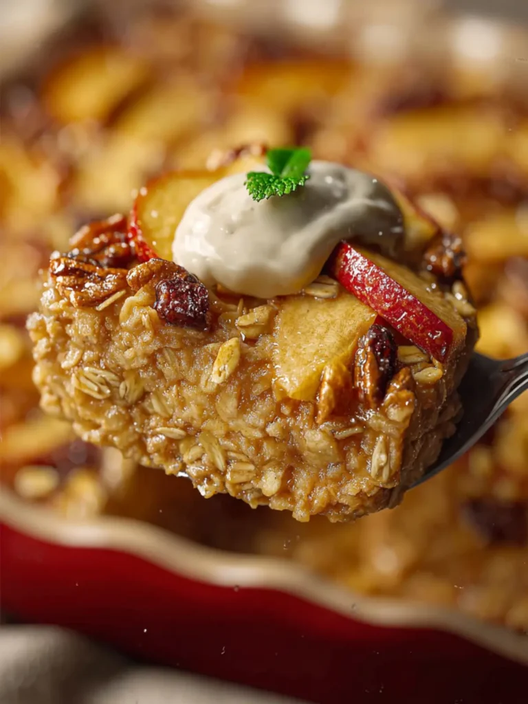 Baked Apple Oatmeal with Greek Yogurt First Image
