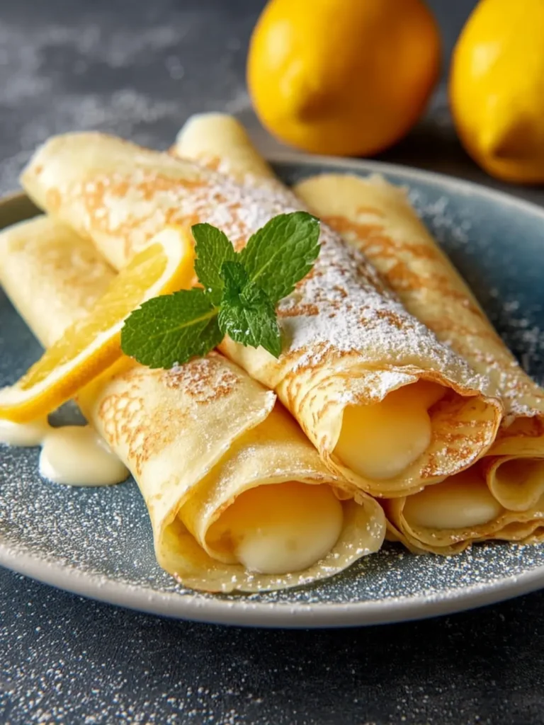 Homemade Lemon Crepes First Image