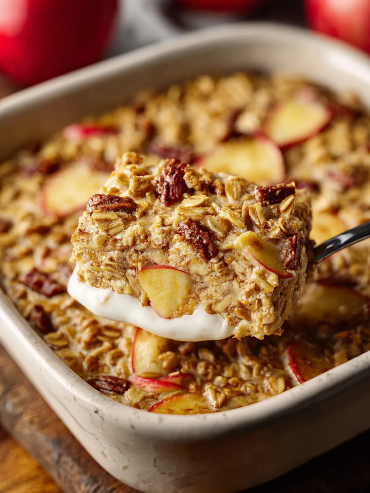 Baked Apple Oatmeal with Greek Yogurt First Image