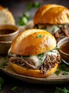 Savory Crockpot French Dip Sandwiches – Easy & Delicious First Image