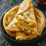 Egg and Green Onion Crepe First Image