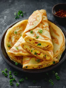 Egg and Green Onion Crepe First Image