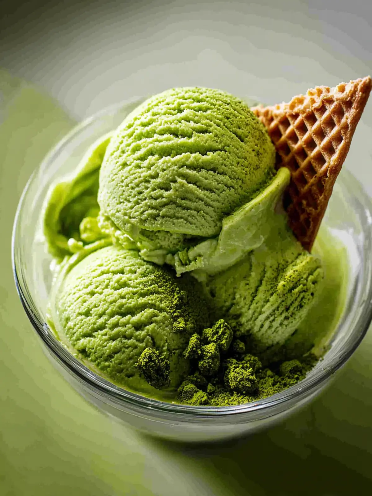 Matcha Green Tea Greek Frozen Yogurt First Image