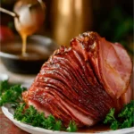 Slow Cooker Ham with Maple Glaze First Image