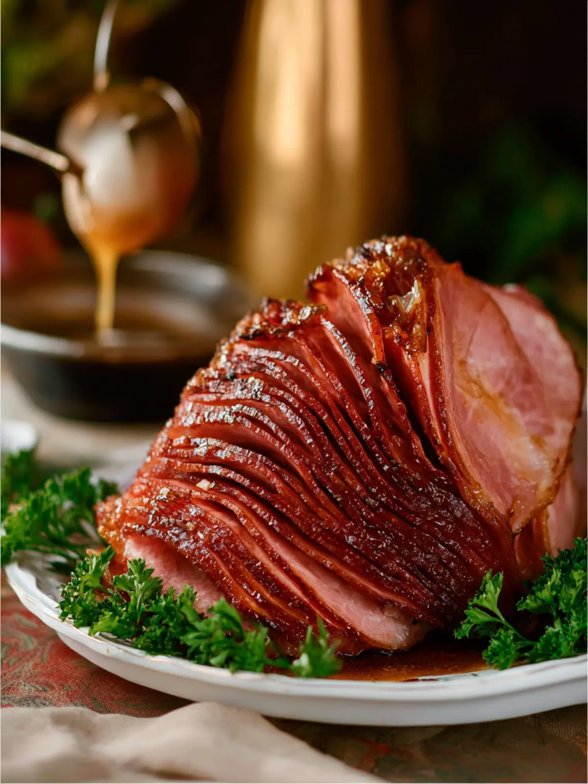 Slow Cooker Ham with Maple Glaze First Image