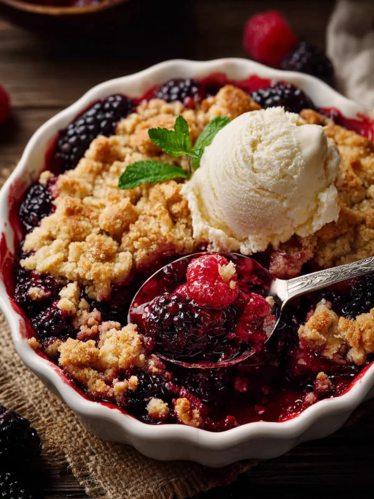 keto blackberry cobbler First Image