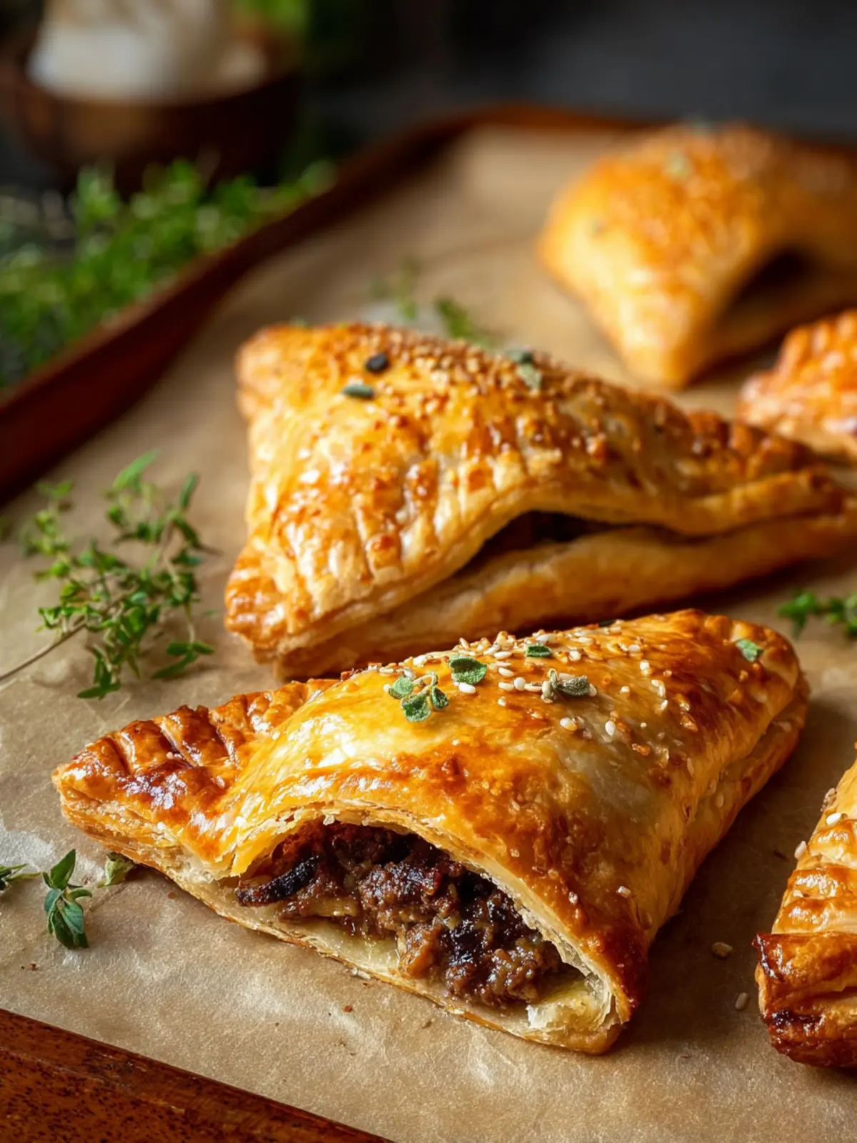 Steakhouse-Style Flaky Beef Hand PIes First Image