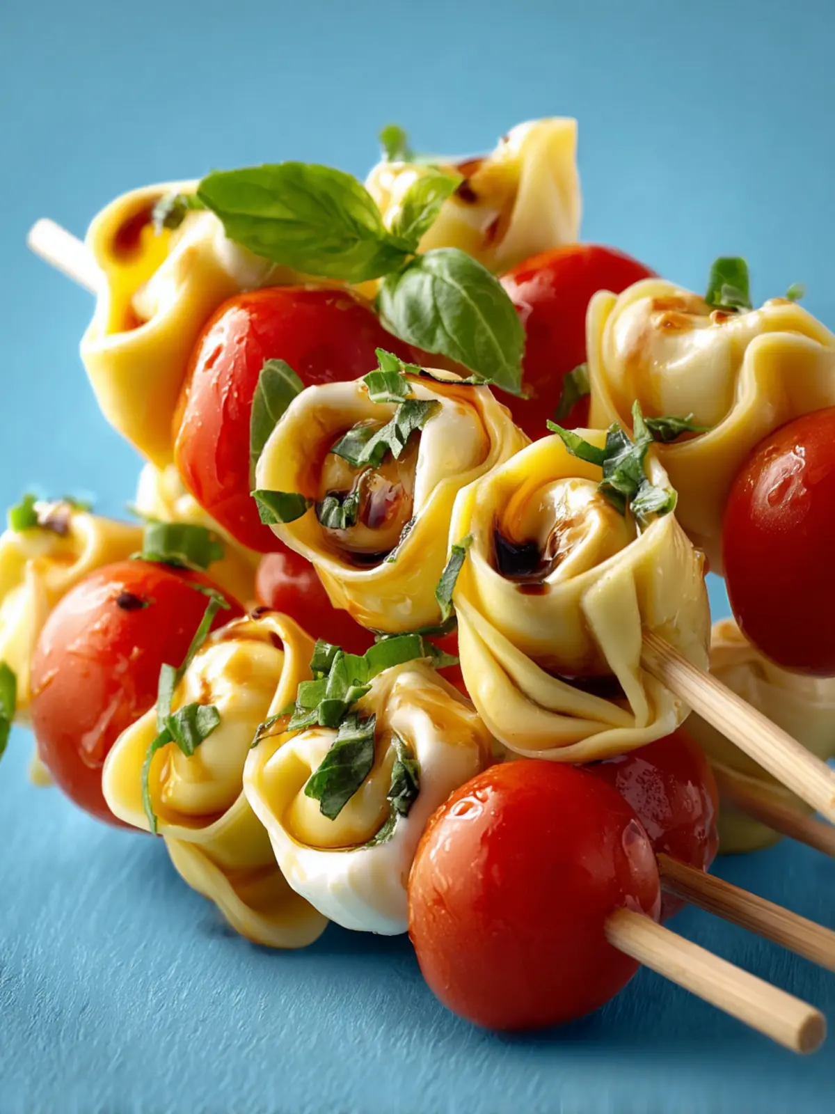 Delicious Caprese Tortellini Skewers: Perfect Snack Packs! First Image