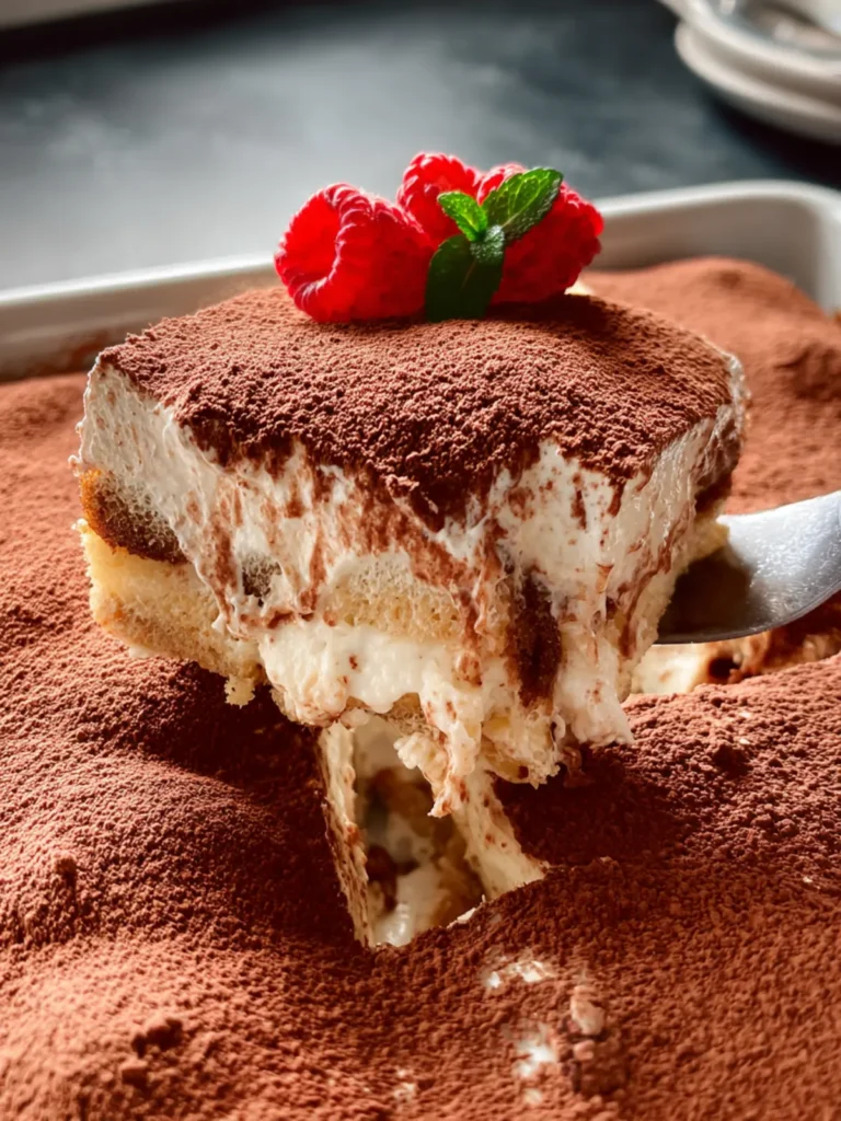 BEST Tiramisu Poke Cake First Image