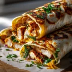 Easy Cheesy Chicken Garlic Wraps Recipe – So Flavorful! First Image