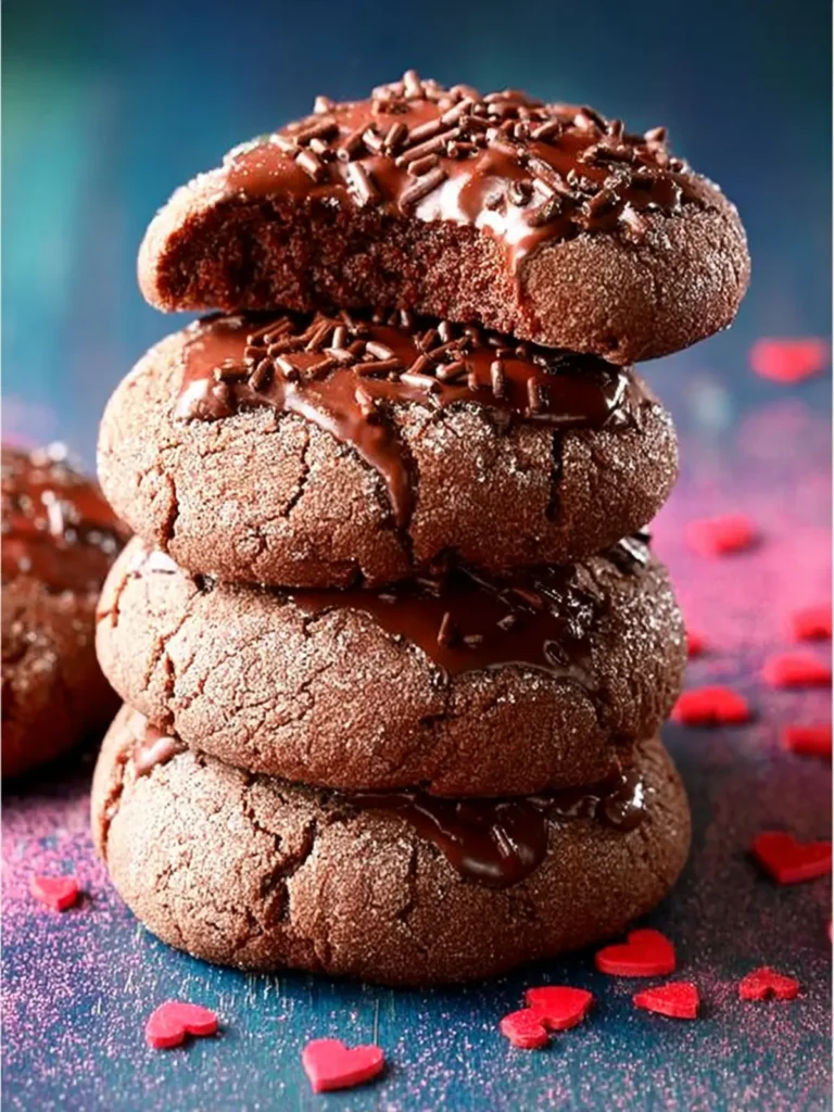 Chocolate Cake Mix Cookies First Image