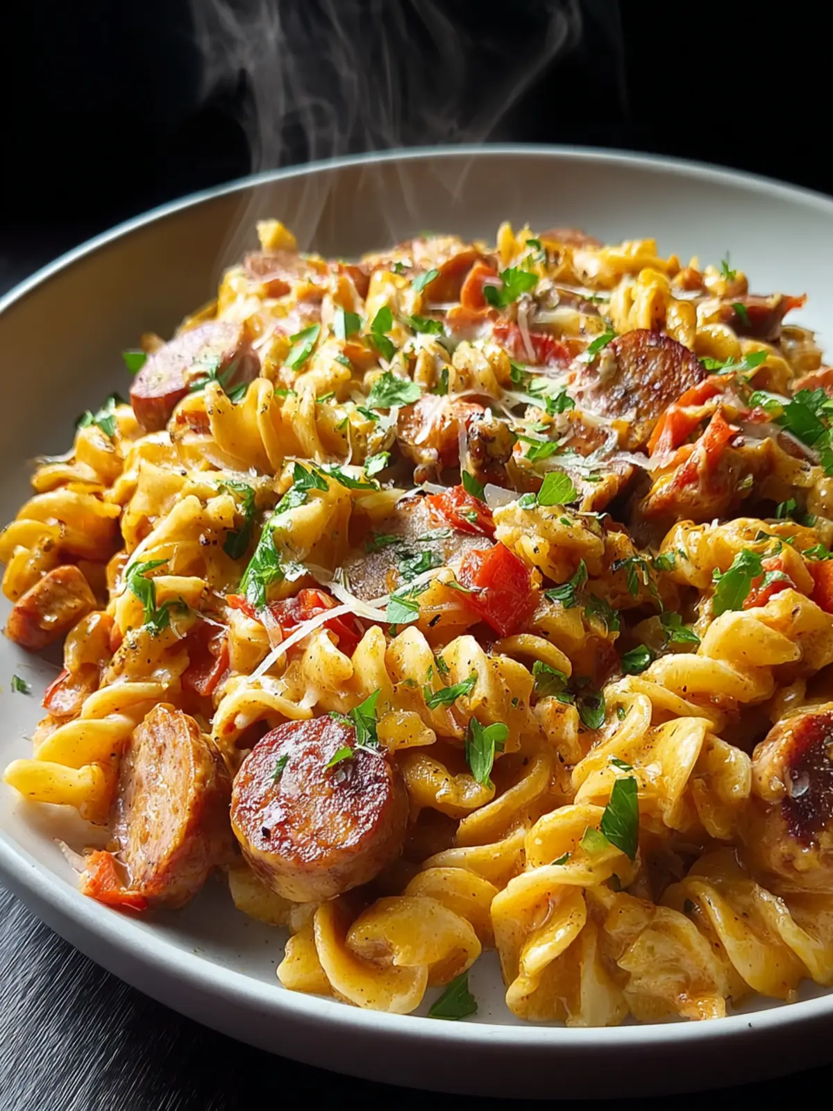 20-Minute One-Pot Creamy Cajun Sausage Pasta First Image