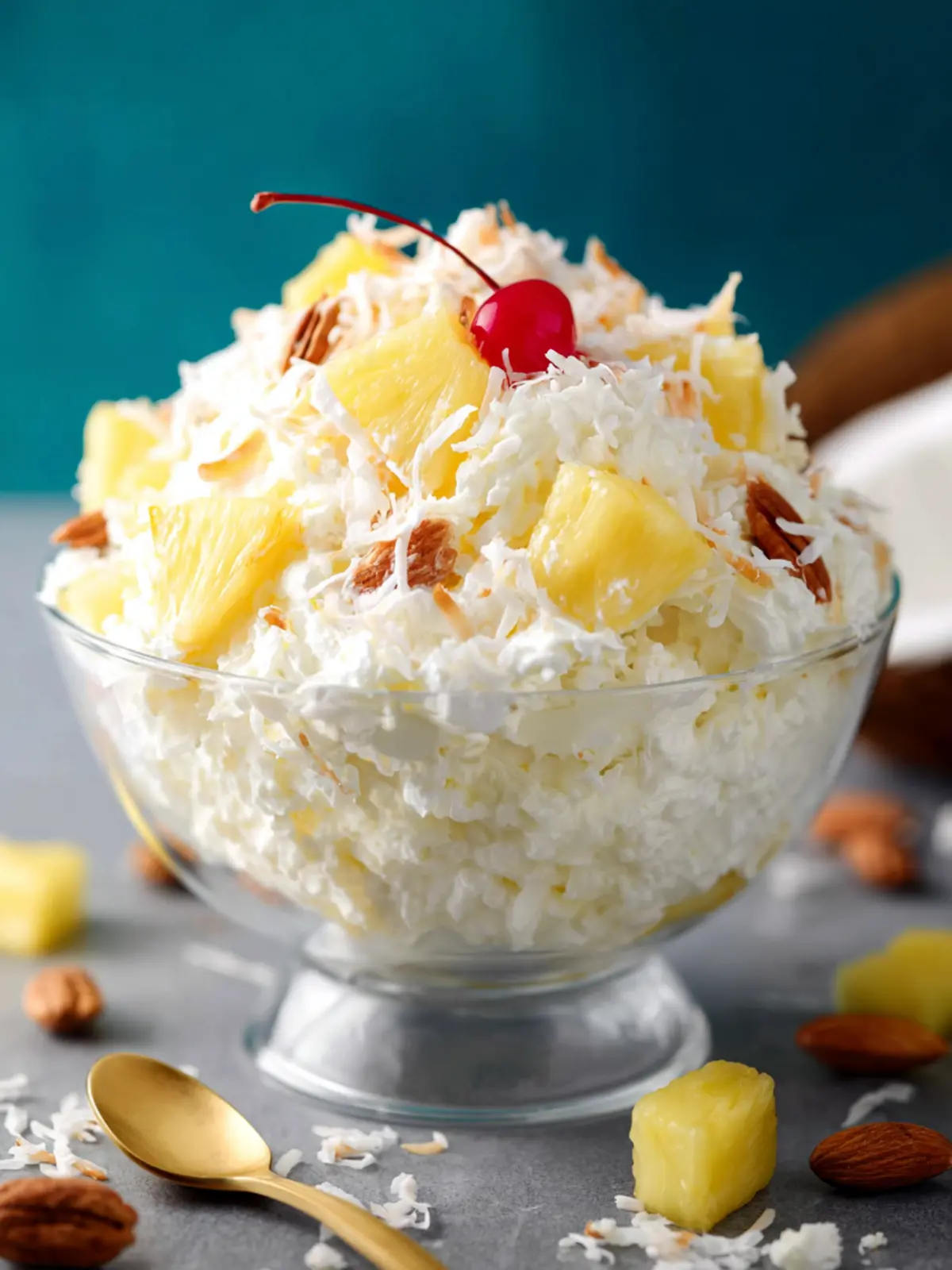 Coconut Pineapple Fluff Salad Recipe First Image