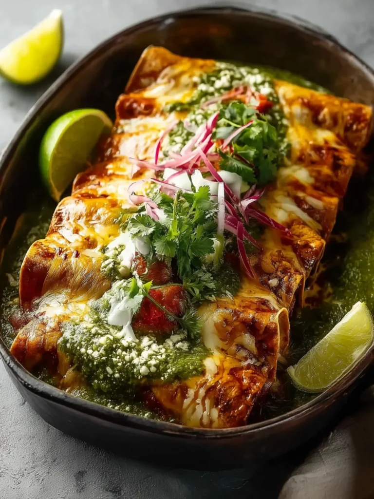 Irresistible Beef Enchiladas With Green Sauce First Image