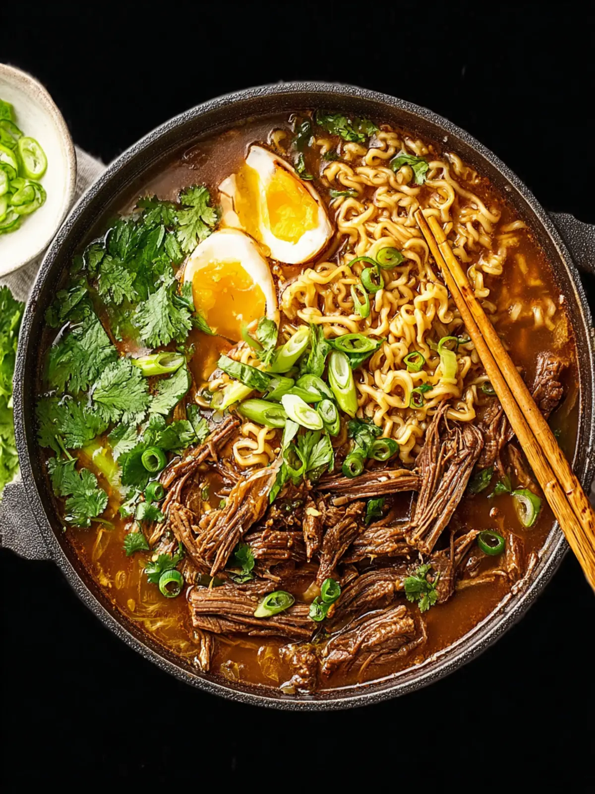 One Pot Shredded Beef Ramen First Image