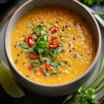 Creamy Thai Coconut Red Lentil Soup First Image