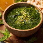 Authentic Molokhia (Egyptian Jute Mallow Soup) First Image