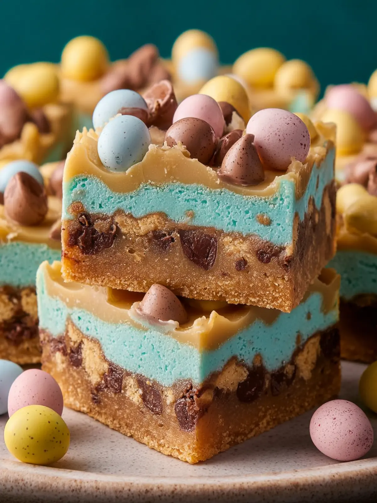 Cadbury Egg Cookie Bars First Image