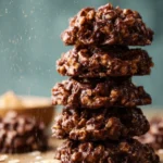 Chocolate Peanut Butter No Bake Cookies First Image