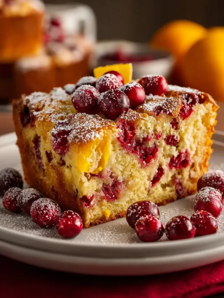 Cranberry Orange Breakfast Cake First Image