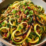 Eggplant Zucchini Noodle Salad: Bright and Crunchy Delight First Image