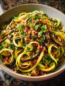 Eggplant Zucchini Noodle Salad: Bright and Crunchy Delight First Image