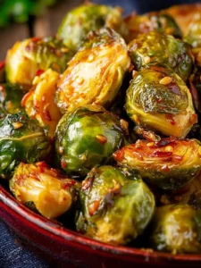 Sweet Chili Roasted Brussels Sprouts First Image