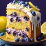 Sweet Lemon Blueberry Cake First Image